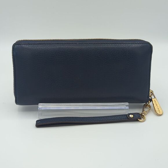 Michael Kors Blue Zip-Around Wallet - Picture 2 of 10